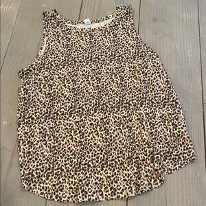 Old Navy Leopard Print Tank Top - Brown & Black